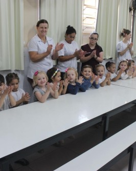 Inauguradas melhorias na cozinha e refeitório do CEI Dom Gregório Warmeling - Foto 7