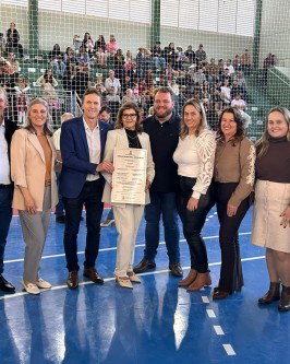 Ginásio Municipal Artur Buss é oficialmente inaugurado em São Ludgero - Foto 2 Ginásio Municipal Artur Buss é oficialmente inaugurado em São Ludgero - Foto 2