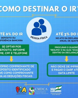 Realize uma boa ação ao declarar o Imposto de Renda. Destine o percentual legal para o Fundo da Infância e Adolescência de São Ludgero (Fia) - Foto 2 Realize uma boa ação ao declarar o Imposto de Renda. Destine o percentual legal para o Fundo da Infância e Adolescência de São Ludgero (Fia) - Foto 2