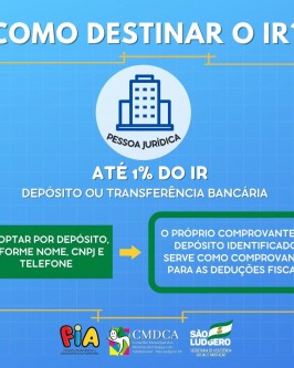 Realize uma boa ação ao declarar o Imposto de Renda. Destine o percentual legal para o Fundo da Infância e Adolescência de São Ludgero (Fia) - Foto 3 Realize uma boa ação ao declarar o Imposto de Renda. Destine o percentual legal para o Fundo da Infância e Adolescência de São Ludgero (Fia) - Foto 3