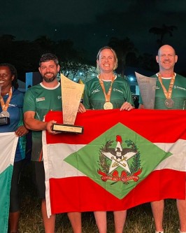 Atletas de São Ludgero conquistaram ouro no Jogos Escolares Brasileiros (Jebs) - Foto 1 Atletas de São Ludgero conquistaram ouro no Jogos Escolares Brasileiros (Jebs) - Foto 1