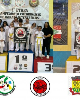 Associação São Ludgero de Karatê brilha na 1ª Etapa do Campeonato Catarinense Interestilos - Foto 2 Associação São Ludgero de Karatê brilha na 1ª Etapa do Campeonato Catarinense Interestilos - Foto 2