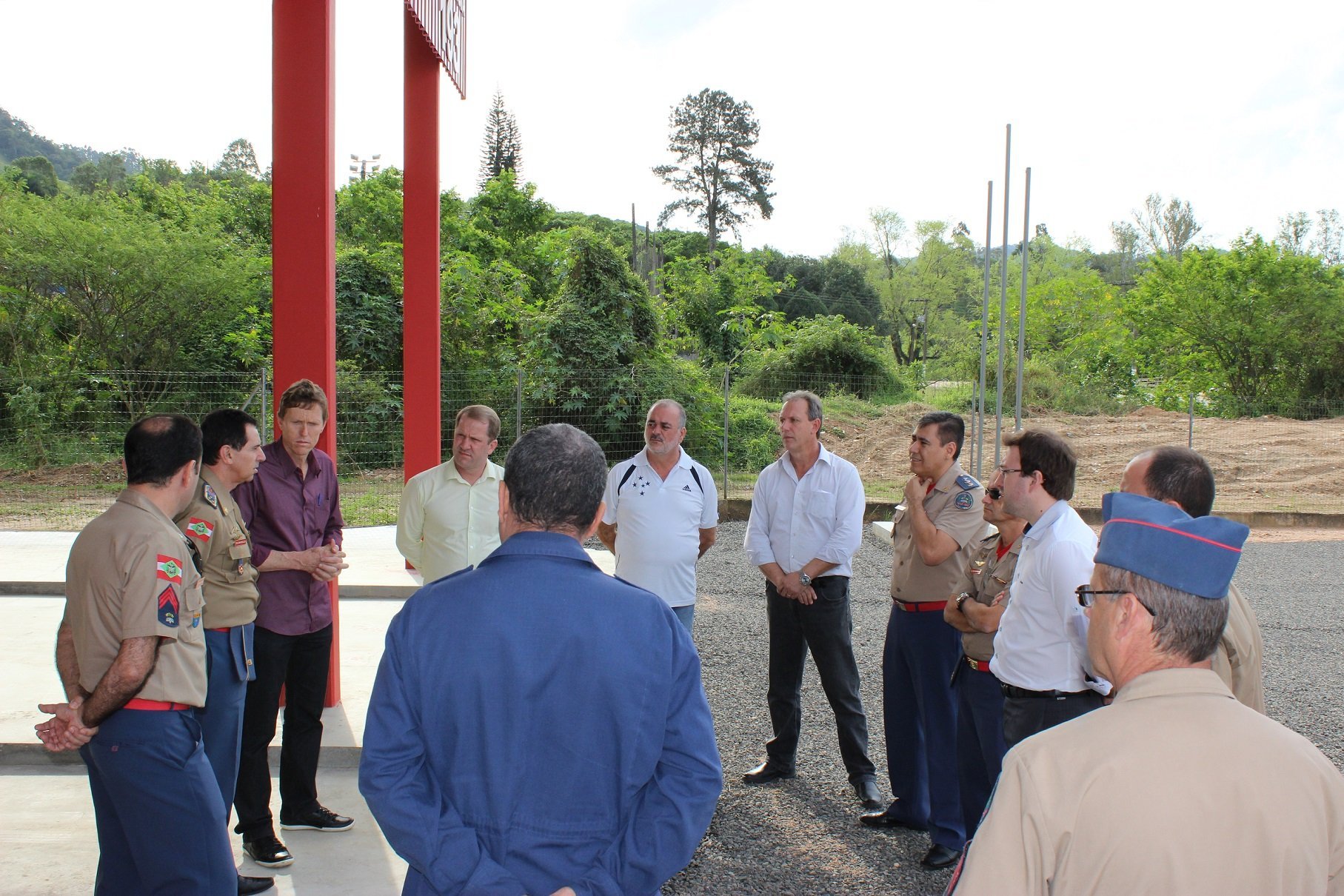 Comandante Geral visita futura sede do Quartel do Corpo de Bombeiros de São Ludgero