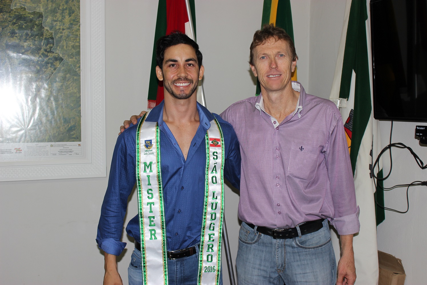 Candidato que representa São Ludgero na disputa do Concurso Mister Santa Catarina visitou prefeito...