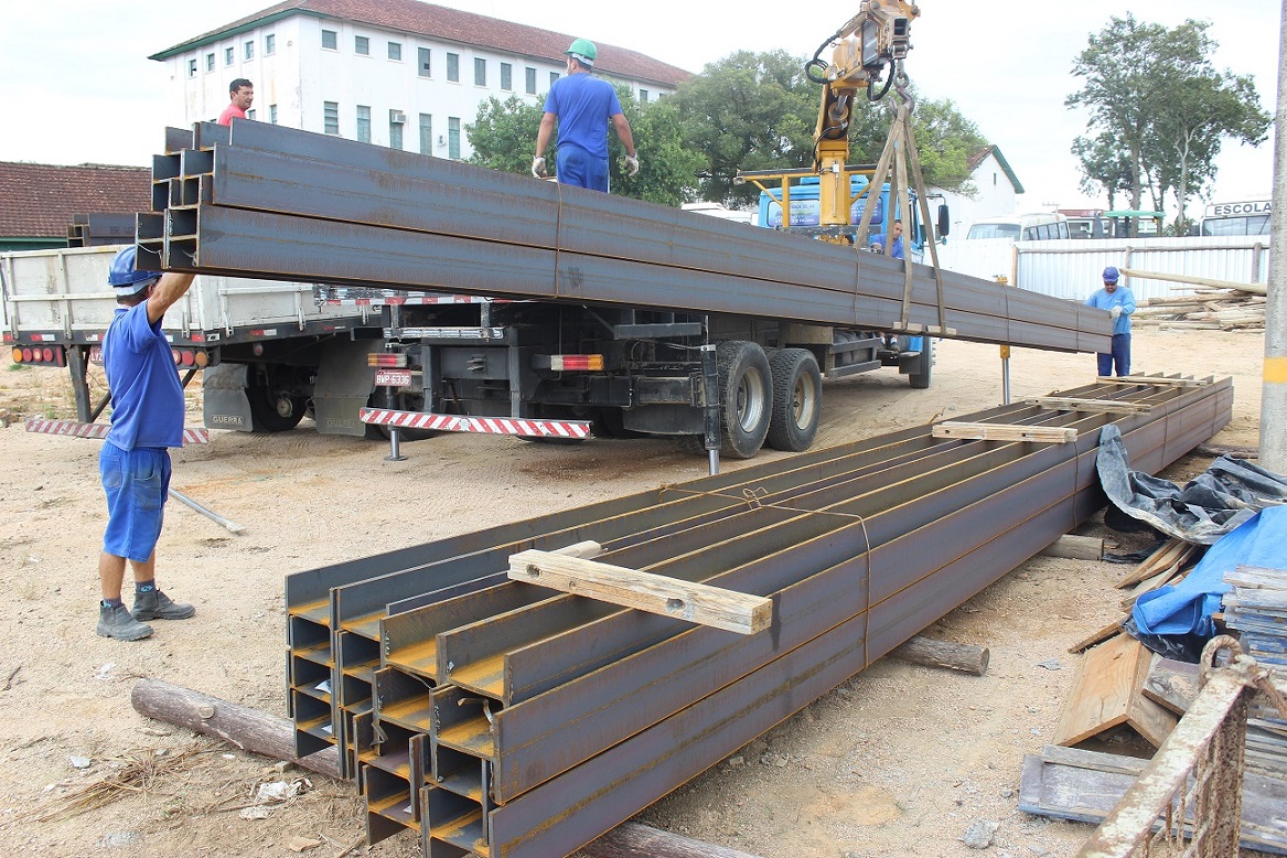 Retomado os trabalhos de construção da segunda ponte no centro da cidade