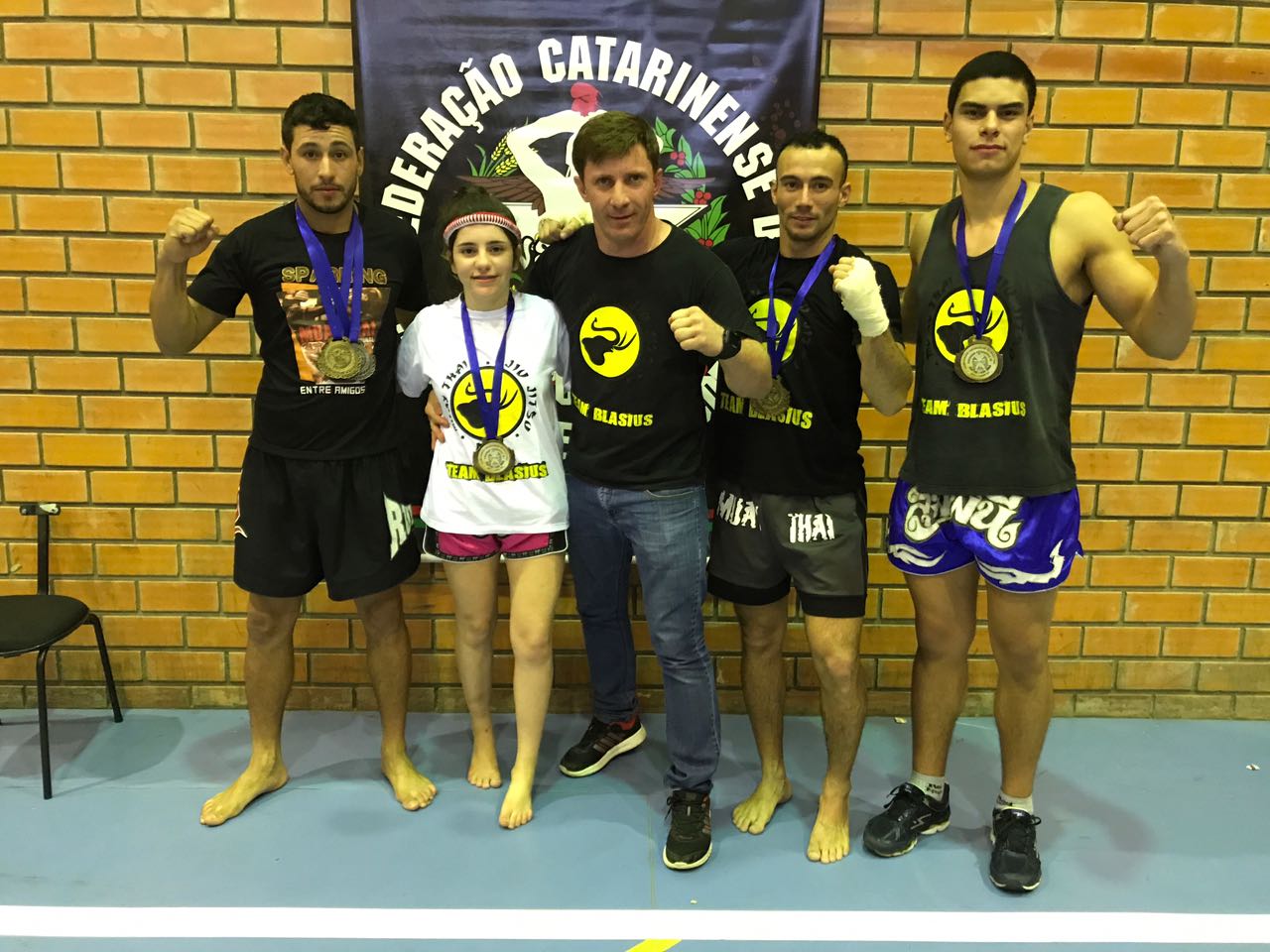 São Ludgero conquista quatro medalhas de ouro no Campeonato Catarinense de Muay Thai 
