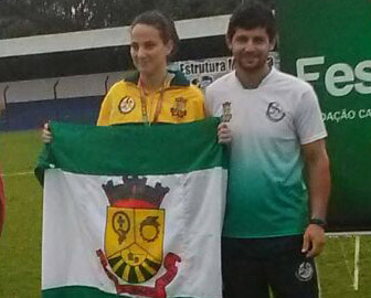 Andriele Raiana Zander  garante dois ouros para São Ludgero na Olesc