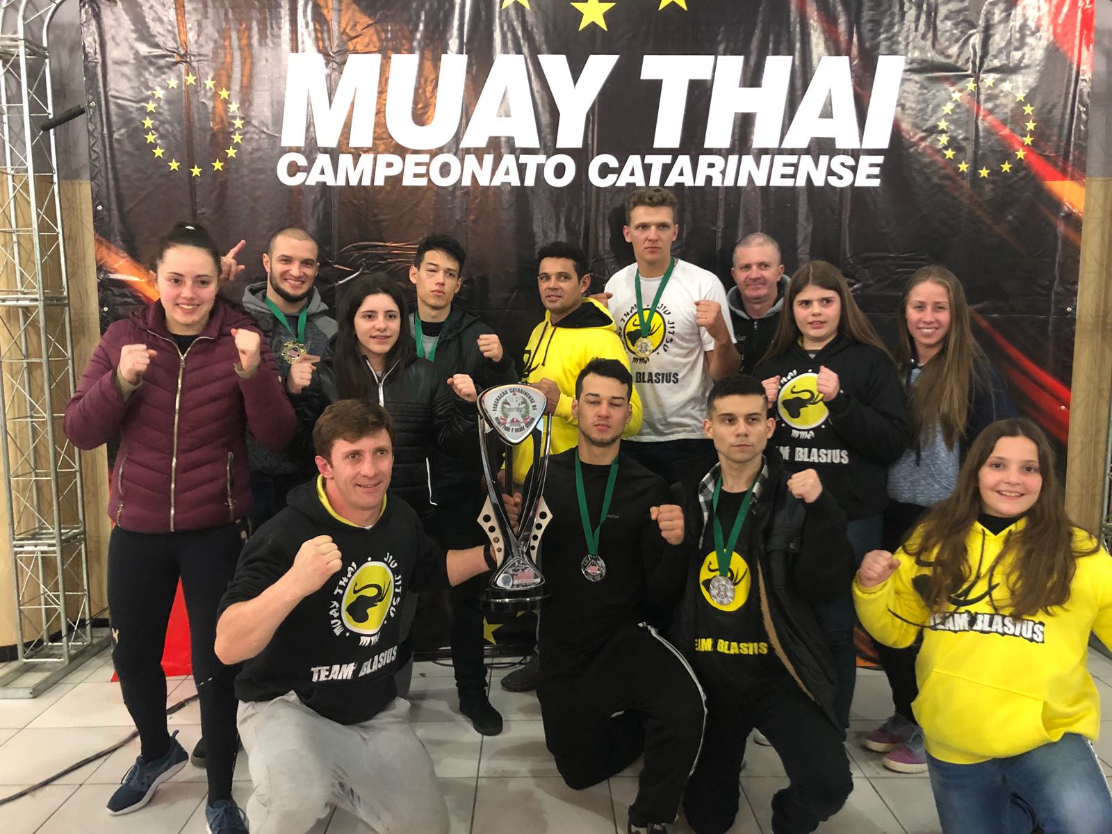 São Ludgero conquista o terceiro lugar no Campeonato Catarinense de Muay Thai disputado em Lages