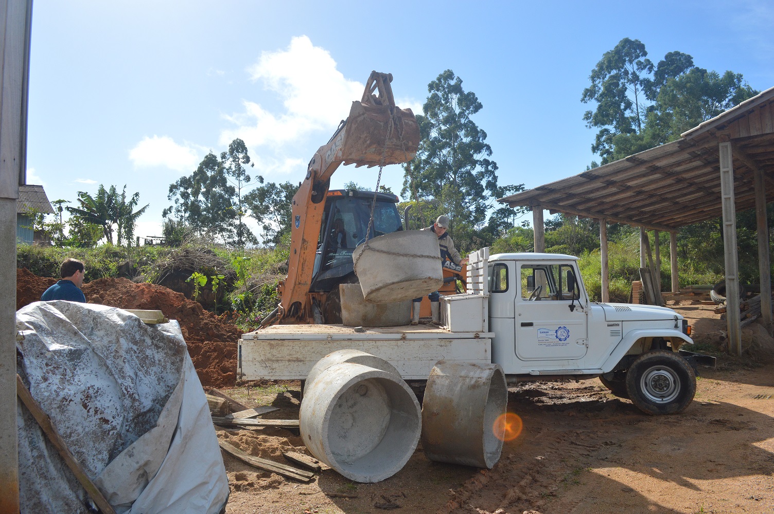 São Ludgero segue firme com as instalações do Sistema Individual de Tratamento (SIT) nas...