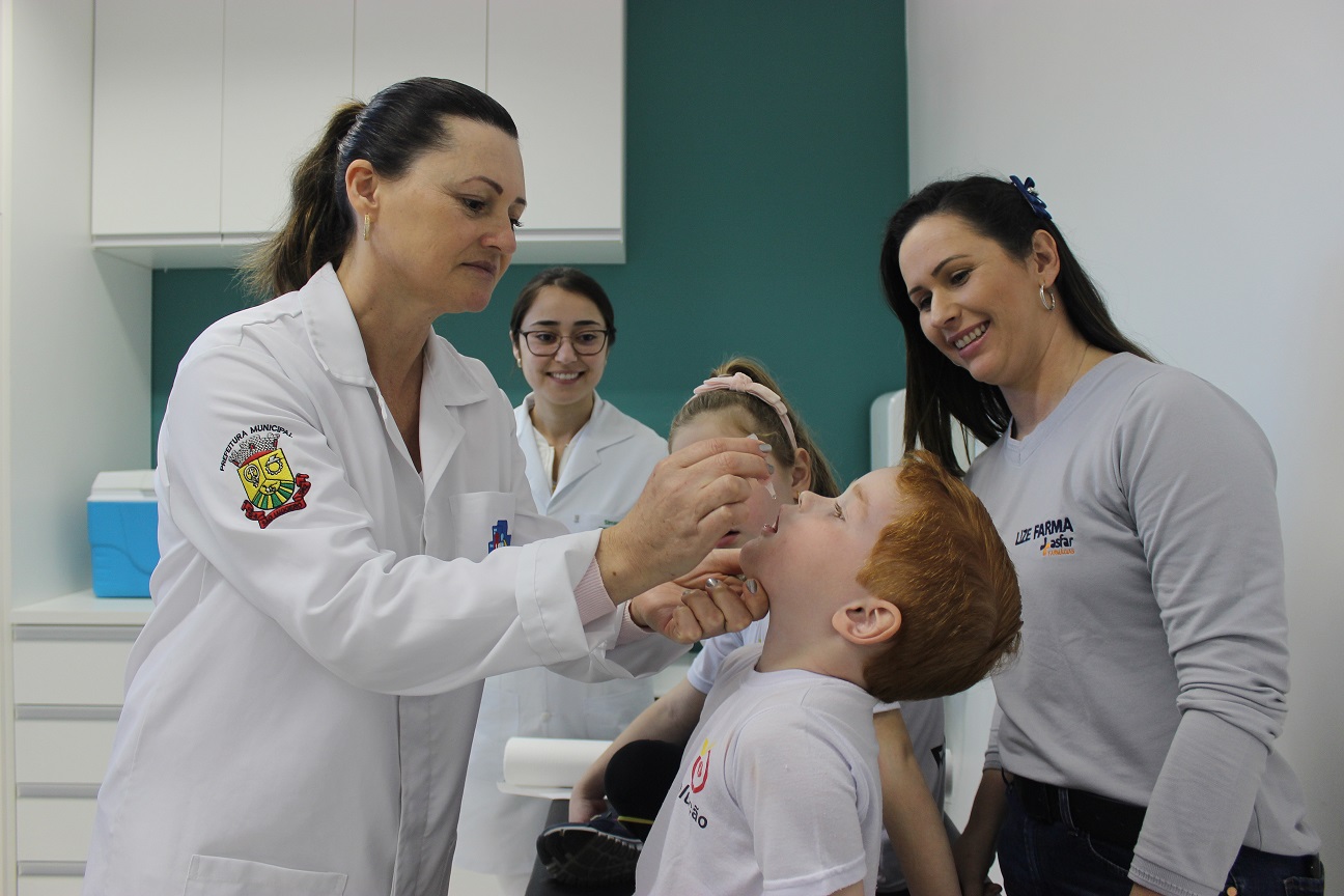 São Ludgero atinge 100% de vacinação contra Sarampo e Poliomielite (Paralisia Infantil)