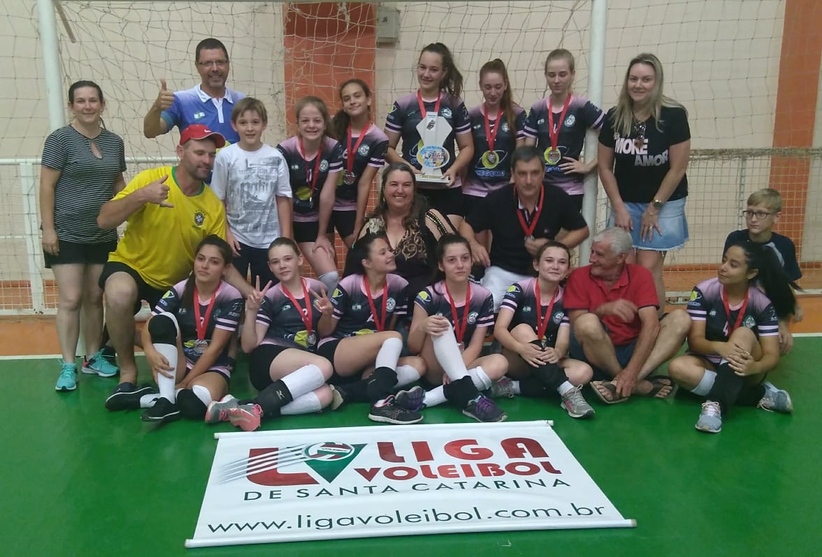 São Ludgero conquista prata e bronze nas finais da Liga Voleibol de Santa Catarina
