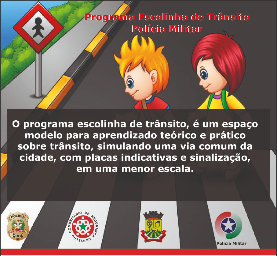 São Ludgero receberá o Programa Escolinha de Trânsito nos dias 9 e 10 de abril