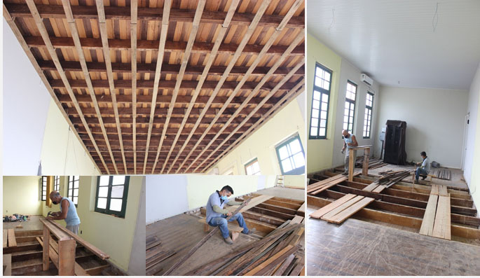 Melhorias continuam sendo realizadas no prédio histórico da Prefeitura de São Ludgero