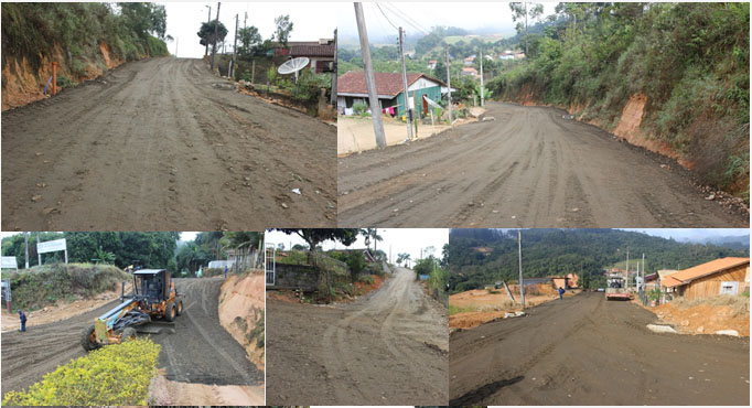 Secretaria de Obras segue com as pavimentações