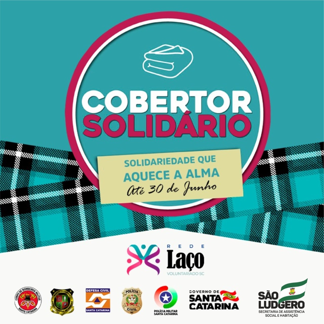 São Ludgero adere a Campanha “Cobertor Solidário 2021”. Lançamento acontece amanhã na...