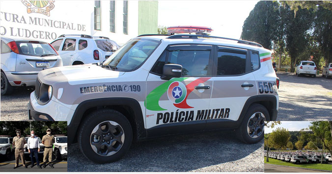 Polícia Militar de São Ludgero já está trabalhando com a viatura Jeep zero km recebida do...