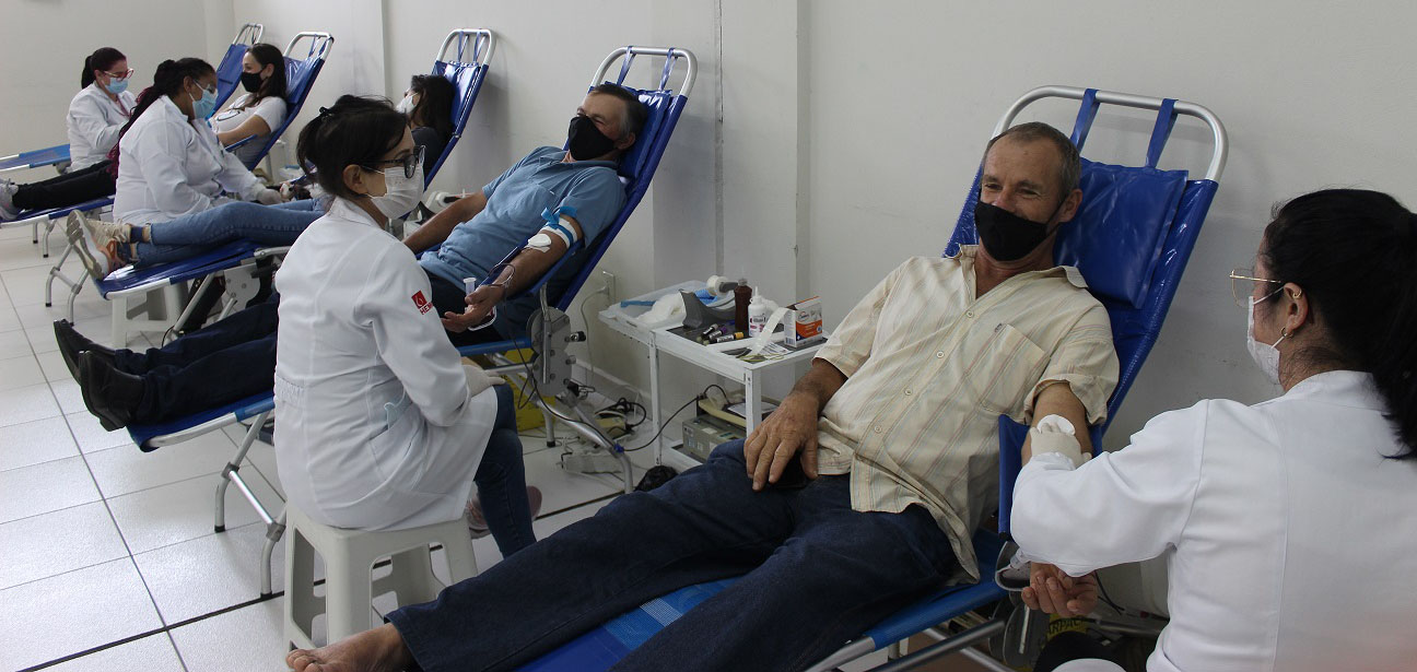 Hemosc esteve em São Ludgero e coletou 56 bolsas de sangue do tipo 'O'