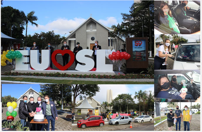 Solidariedade, chopp, presente, bênção e inauguração de monumento fizeram parte das...