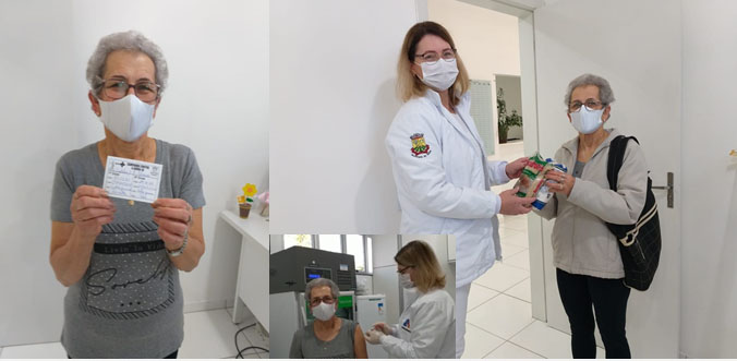 Dona Adelir, 68 anos, doou duas vezes alimentos para a Campanha “Vacina contra a Fome”. Ela...