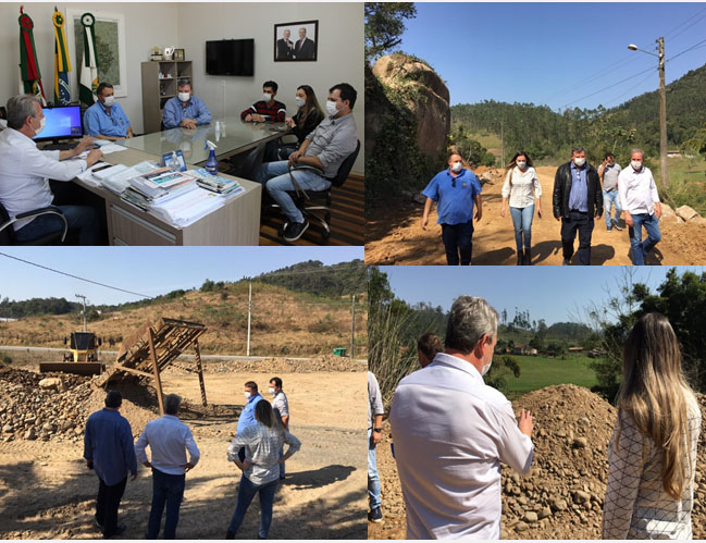 Comitiva da cidade de Camboriú, liderada pelo prefeito Élcio Rogério Kuhnen, visita São Ludgero