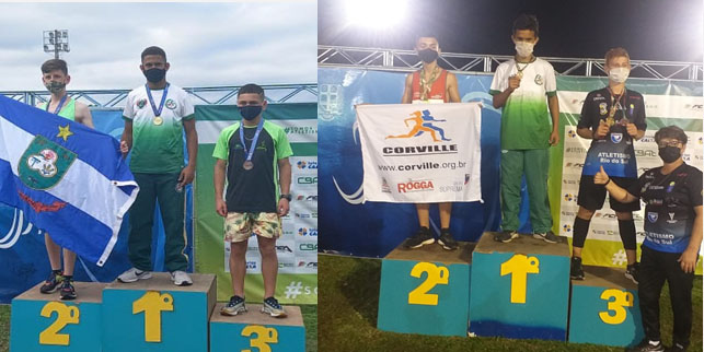 Com três ouros irmãos Cleison e Cledson Rodrigues Nurnberg brilham no Estadual de Atletismo Sub...