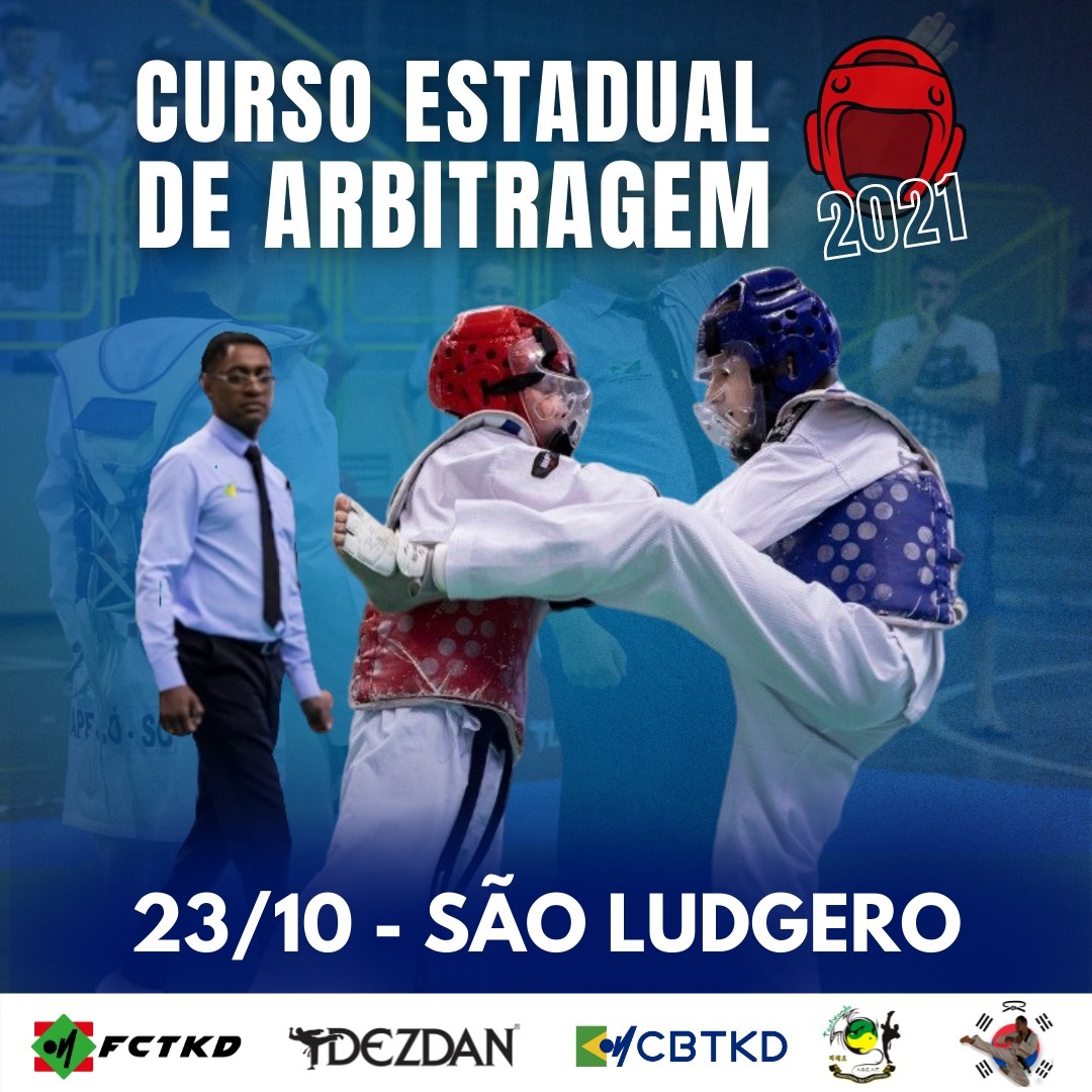 Curso de Arbitragem de Taekwondo será realizado em São Ludgero