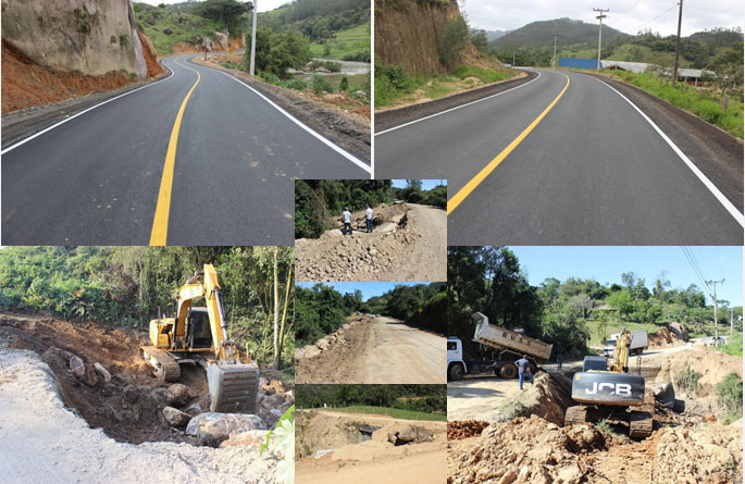 O sonho do asfalto da Estrada Geral Barra do Norte é realidade. Equipe de Obras trabalha para...
