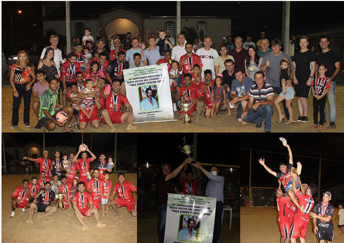 União do Norte levanta a taça de campeão do 10º Campeonato Beach Soccer 2020 taça “Juares...