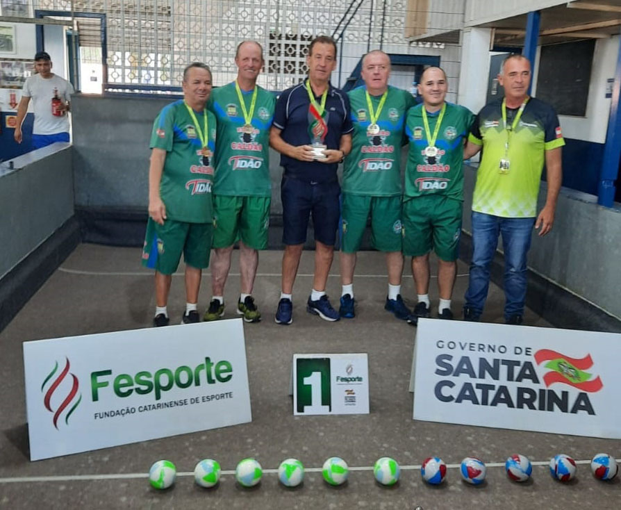 Bocha Masculino de São Ludgero classificada para disputar os Jogos Abertos de Santa Catarina (Jasc)