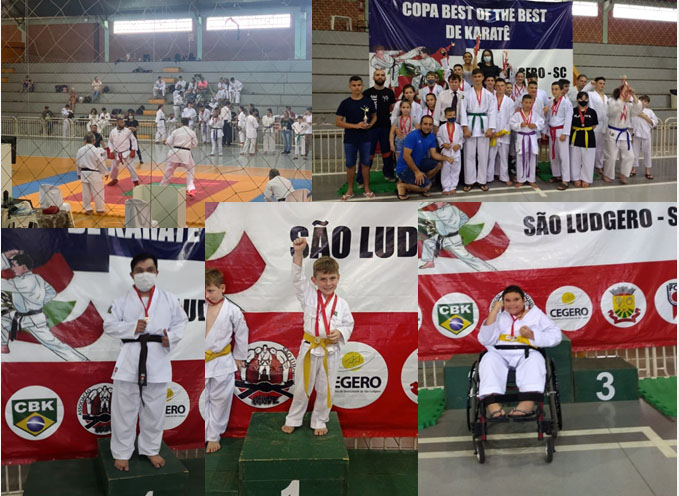 São Ludgero conquista 36 medalhas na 18ª Copa Best Of The Best de Karatê