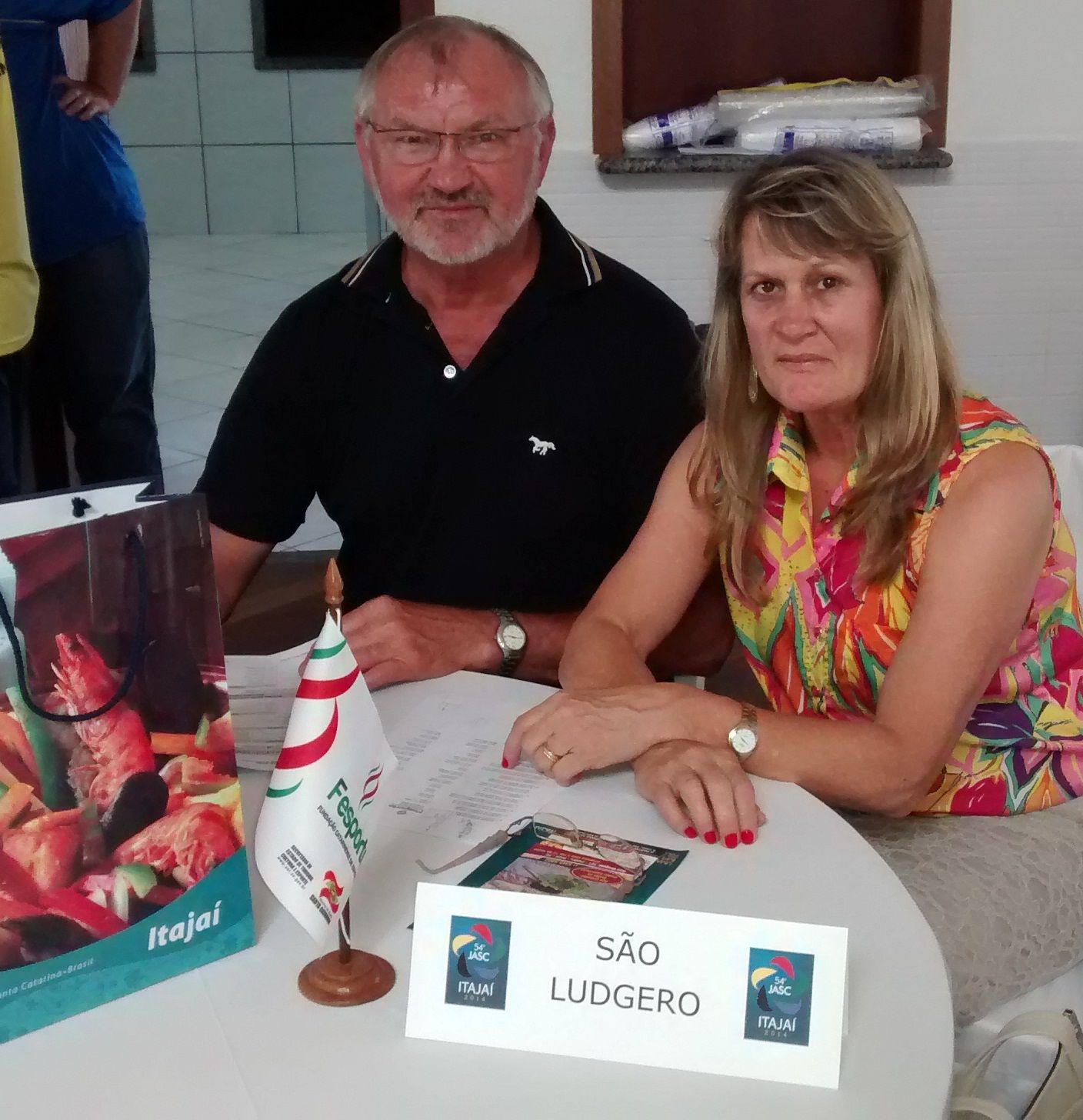 Arnete e Nilo estiveram em Itajaí participando do Congresso Técnico