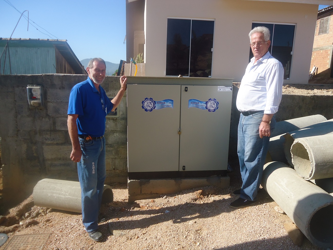 30 famílias não terão mais falta dágua em horários de pico no bairro Encosta do Sol