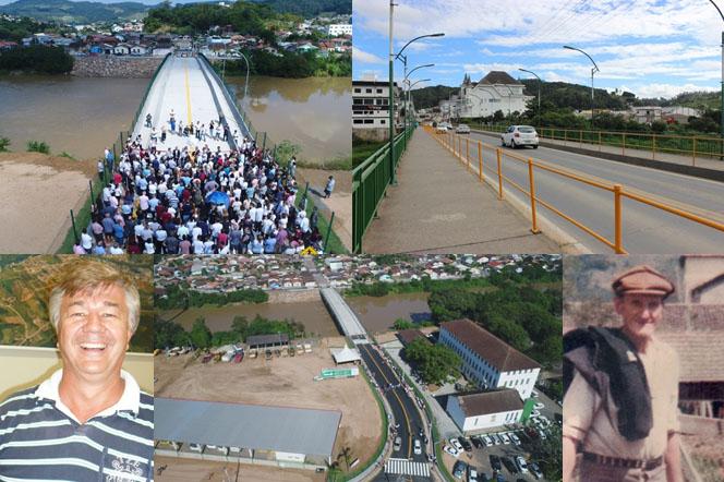 As pontes Adolfo Schlickmann e Rosiney da Silva Walter