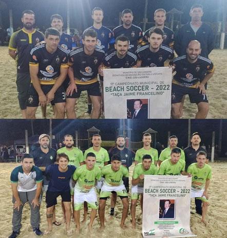 Dragon com a vantagem do empate na grande final do Beach Soccer taça “Jaime Francelino”
