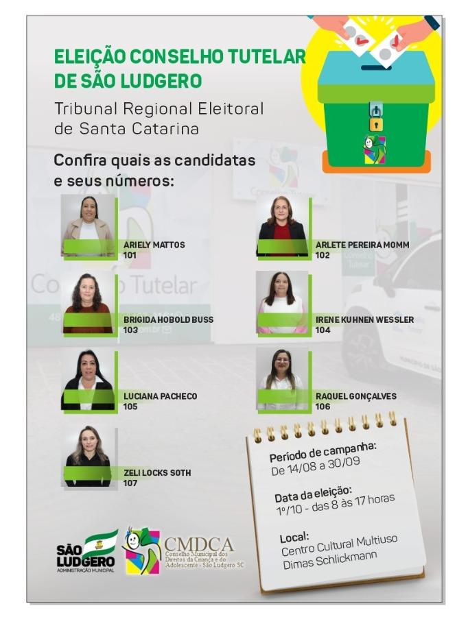 Começa na segunda-feira, 14, o pleito eleitoral para o Conselho Tutelar de São Ludgero