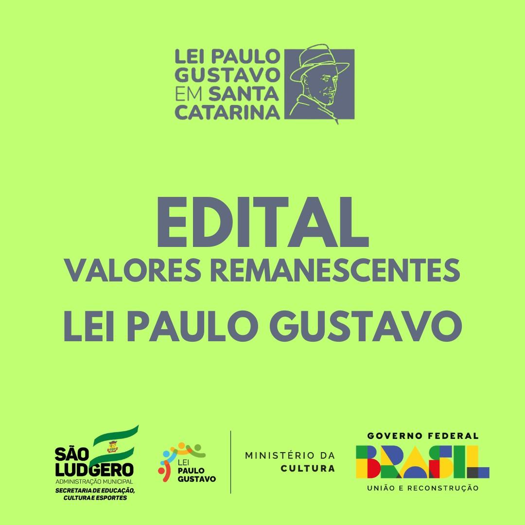 Lançado novo chamamento público para utilização de valores remanescentes da Lei Paulo Gustavo