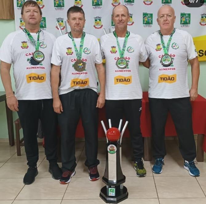 São Ludgero conquista o terceiro lugar na 1ª Copa Catarina Master Masculino de Bocha