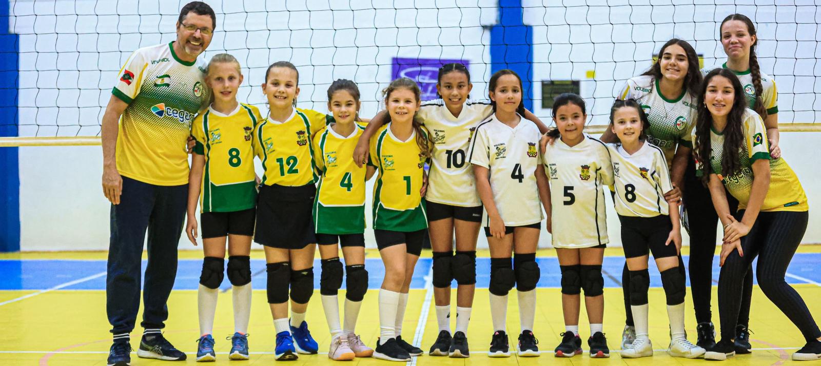 Meninas do Sub-9 conquistam ouro no Festival 4x4 da Liga Voleibol de Santa Catarina