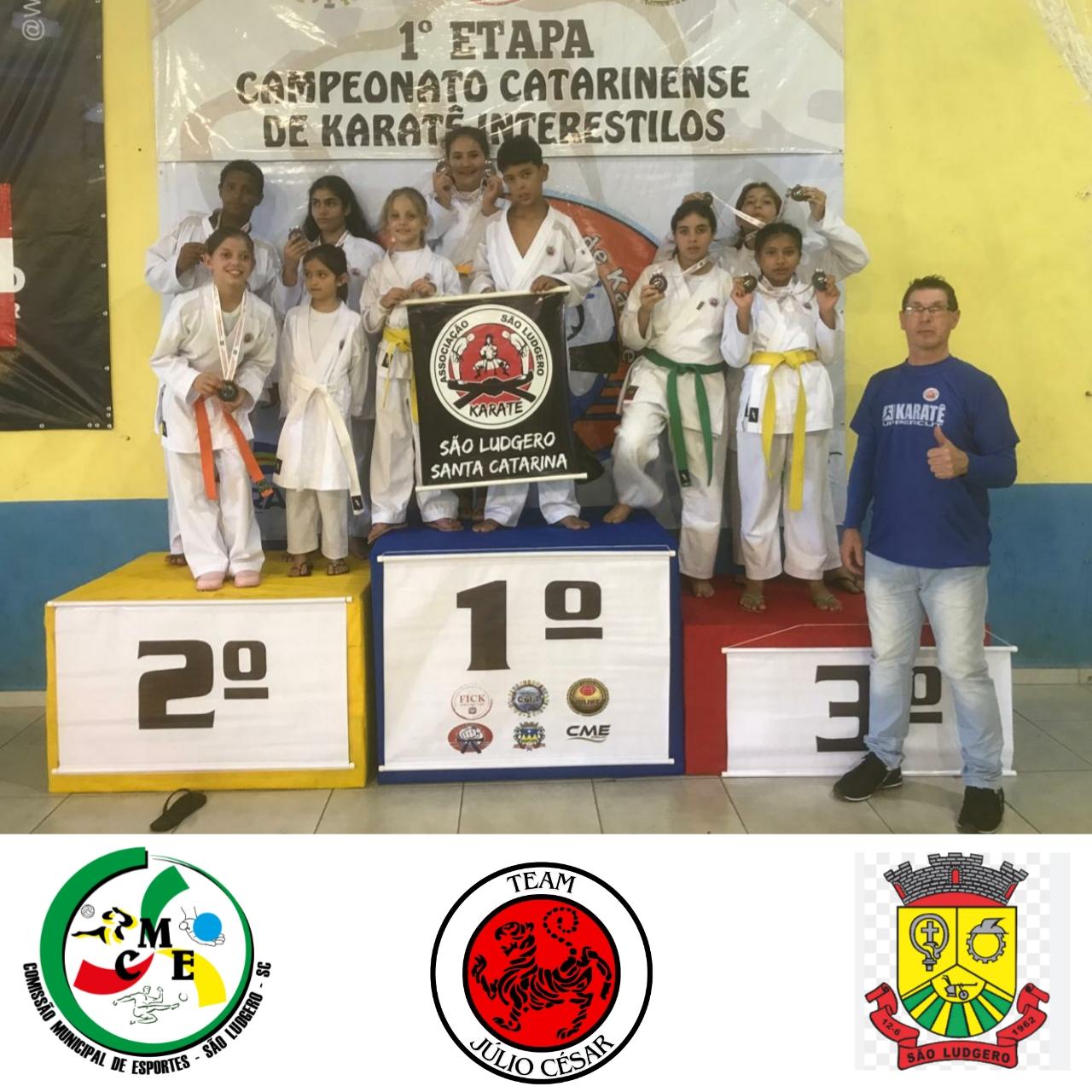 Associação São Ludgero de Karatê brilha na 1ª Etapa do Campeonato Catarinense Interestilos